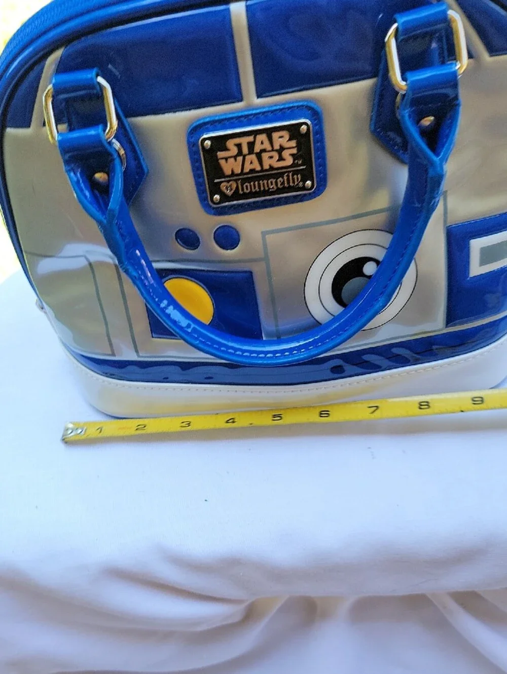 Star Wars R2-D2 Inspired Blue and Gray Dome Bag PurseTote